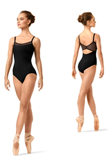 Bloch TWL4677B-Katya Leotard Enfant Encolure Dégagée Dos en Mesh-NOIR