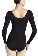 Capezio TB135-Adult Long Sleeve Leotard-BLACK