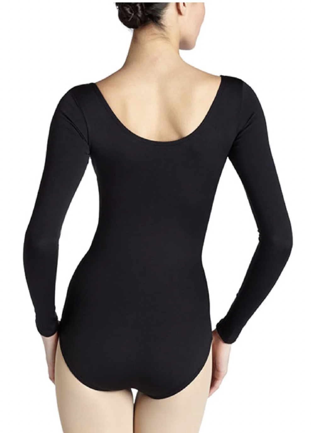 Capezio TB135-Adult Long Sleeve Leotard-BLACK