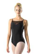 Ballet Rosa AURA-Leotard Dentelle Extensible  Bretelles Entrelacées-CAFÉ AU LAIT-42 (L)