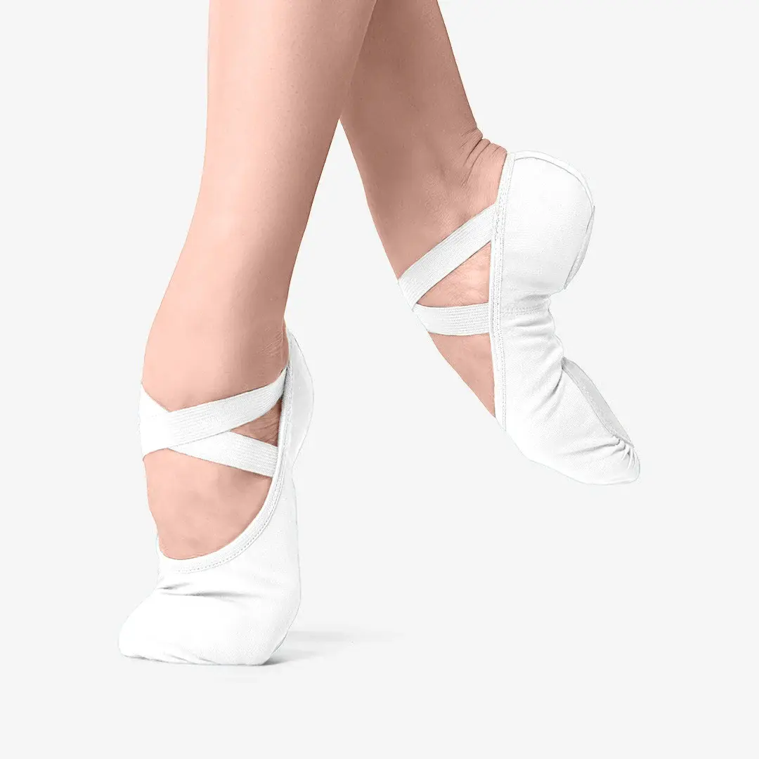 SoDanca SD16-Soulier de Ballet Canvas Extensible Double Semelles