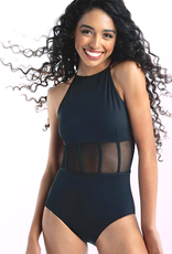 Danshuz 21105A-Leotard Camisole Open Back Mesh Inserts
