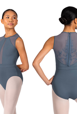 Bloch L3375-Alyssa Leotard à Encolure Haute Fermeture Éclair au Dos-GRAPHITE