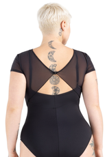 Capezio 12242W-Leotard Style Camisole Doté d'une Superposition de Manches en Mesh