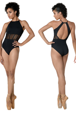 Danshuz 21105A-Leotard Camisole Open Back Mesh Inserts