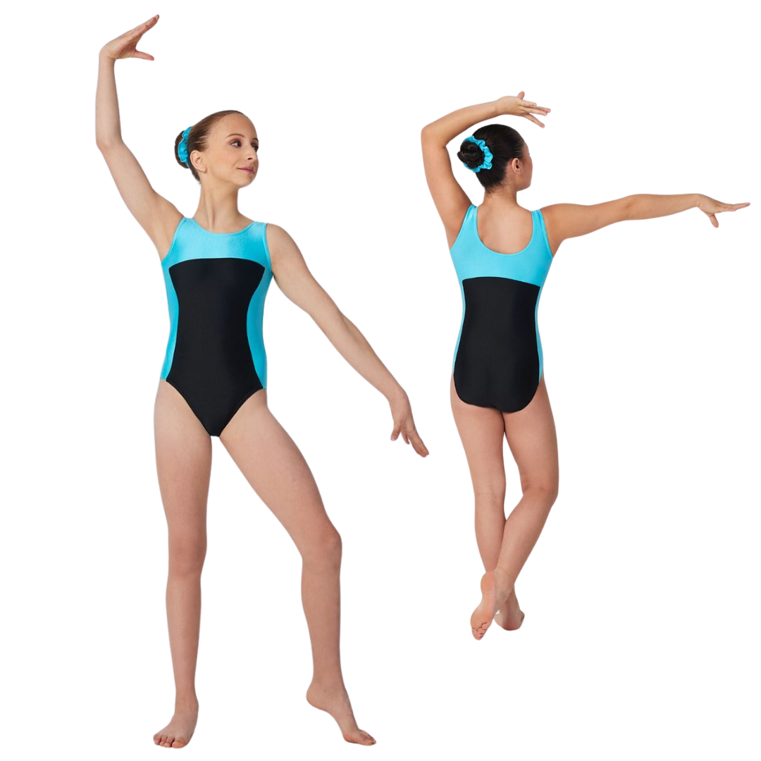 Mondor 7833-Printed leotard  Aqua
