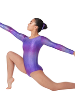 Mondor 7818-E9-Purple Rainbow Long Sleeve Leotard