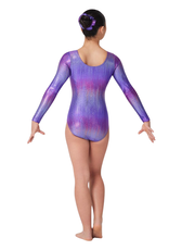 Mondor 7818 E9-Leotard Manches Longues Arc-En-Ciel Violet