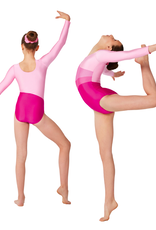 Mondor 7813-D6-Long Sleeve Gym Leotard Orchid