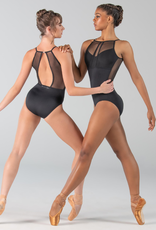 Ballet Rosa LICINIA-Scoop Front Mock Sweetheart Neckline Open Back Camisole Leotard
