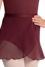 Capezio SE1057C-Child One Size Wrap Skirt-BURGUNDY