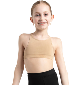 Capezio 3769T-Soutien-Gorge Enfant Long Convertible Sans Couture - NUD