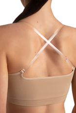 Capezio 3769W-Soutien-Gorge Femme Long Convertible Sans Couture - NUD