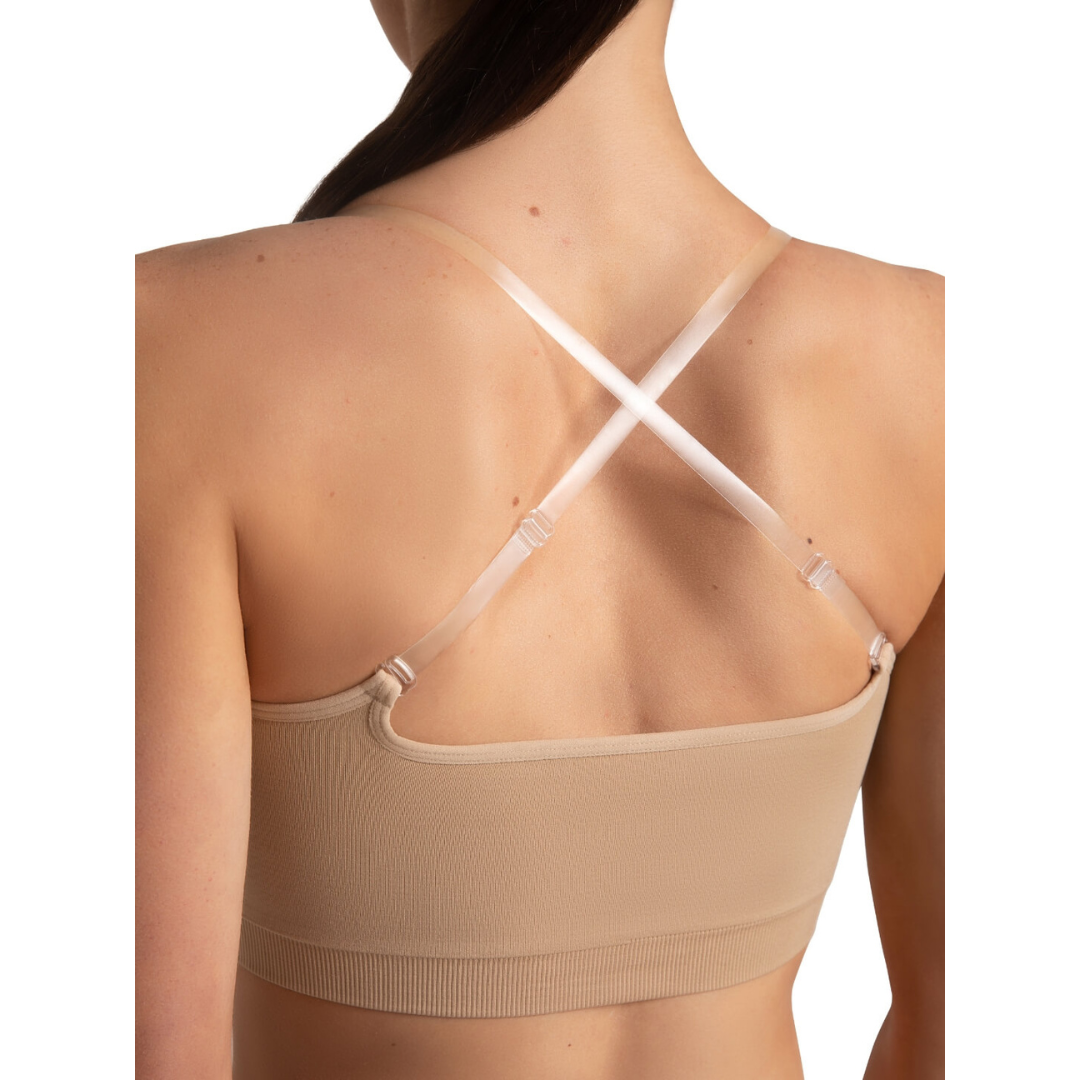 Capezio 3769W-Women Seamless Convertible Longline Bra-NUD