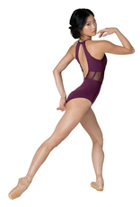 Danshuz 21105A-Leotard Camisole Open Back Mesh Inserts