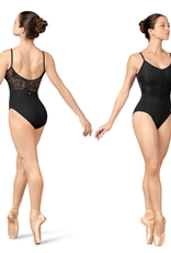 Mirella M2194LM-Lace Bodice Scoop Back Camisole Leotard