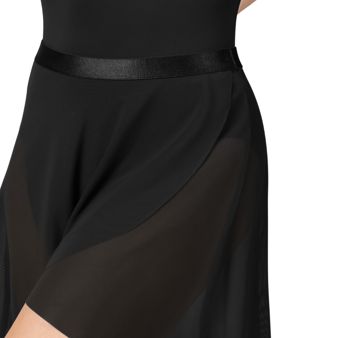 Mirella MS166-Shiny Elastic Waist Pull On Skirt