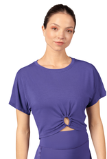 Mirella M750L-Cropped T-Shirt Keyhole Detail