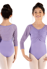 Mirella M751C-Mesh 3/4 Sleeve Top