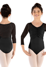 Mirella M751C-Mesh 3/4 Sleeve Top