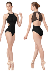 Bloch L9250-Kelsie Mock Neckline Weave Detail Cut Out Leotard