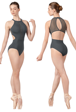 Bloch L9250-Kelsie Mock Neckline Weave Detail Cut Out Leotard