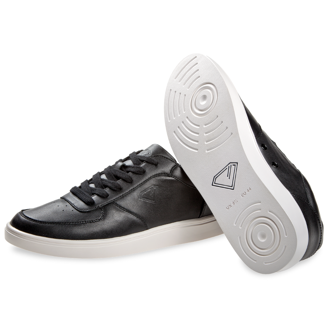 Diamant 212-502-033-Sneaker de Danse Unisexe Spin Point Cuir-NOIR