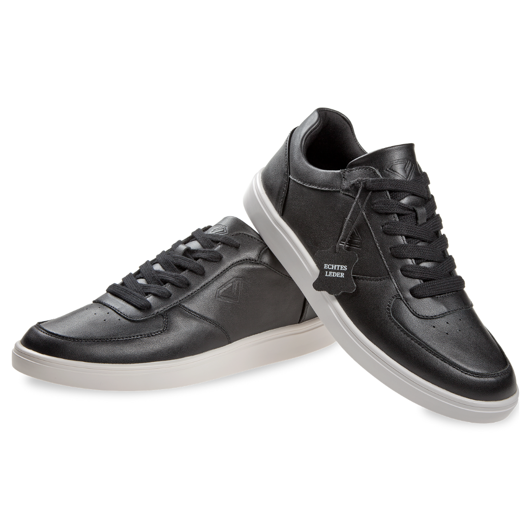Diamant 212-502-033-Sneaker de Danse Unisexe Spin Point Cuir-NOIR