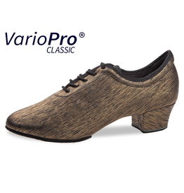 Diamant 189-234-671-Soulier de Danse Talon 1.5'' Bloc Semelle fendue Suede Microfibre-Or