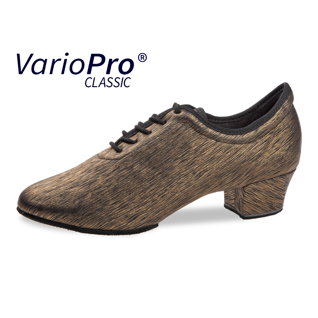Diamant 189-234-671-Ballroom Shoes 1.5"Suede Split Sole Microfiber-Gold
