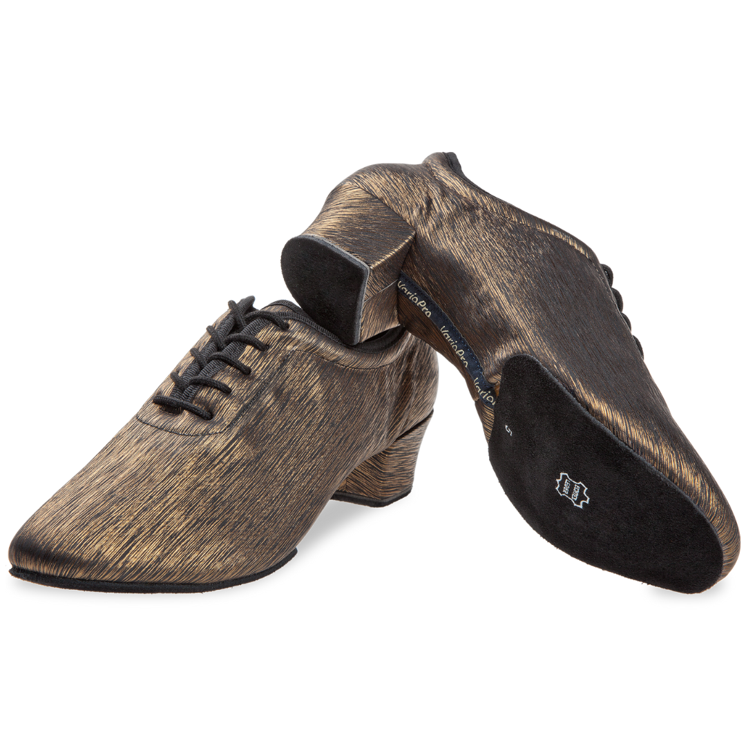 Diamant 189-234-671-Ballroom Shoes 1.5"Suede Split Sole Microfiber-Gold