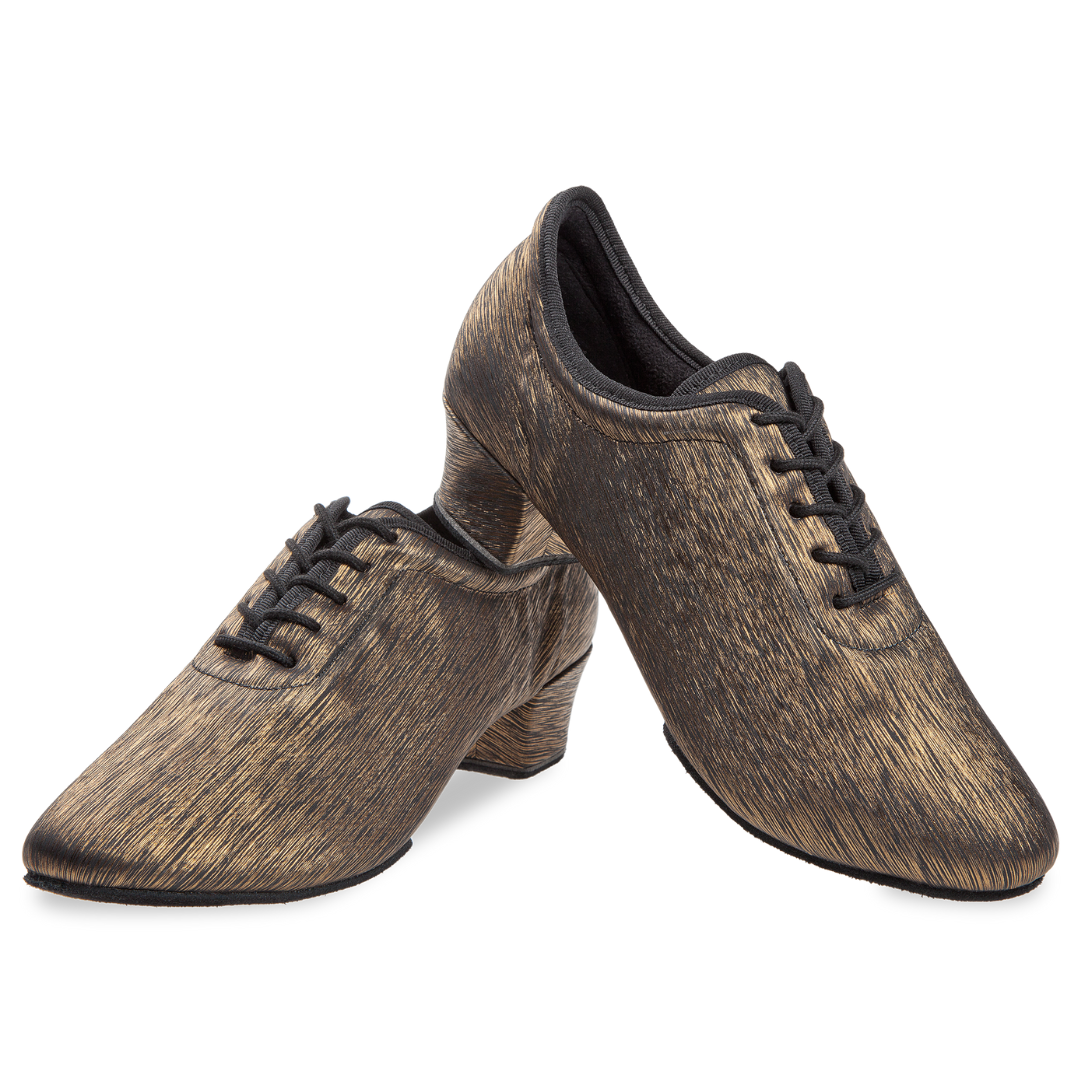 Diamant 189-234-671-Ballroom Shoes 1.5"Suede Split Sole Microfiber-Gold