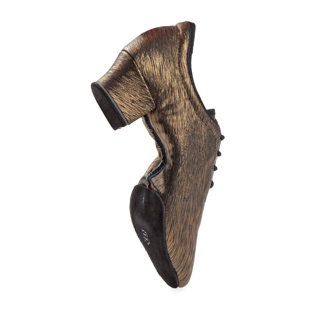 Diamant 189-234-671-Ballroom Shoes 1.5"Suede Split Sole Microfiber-Gold