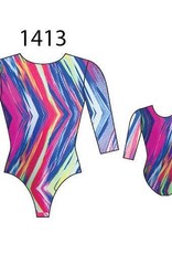 MotionWear 1413-604-3/4 Sleeve Gym Leotard-TO THE POINT