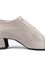 Portdance PD705-Soulier de Danse Talon cubain 1.5" Semelle Suede-GRIS EN DAIM