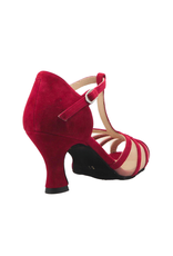 Merlet JASMINE-1404-227-Ballroom Shoes 2.5" Suede Sole Velvet Leather-FLAMENCO