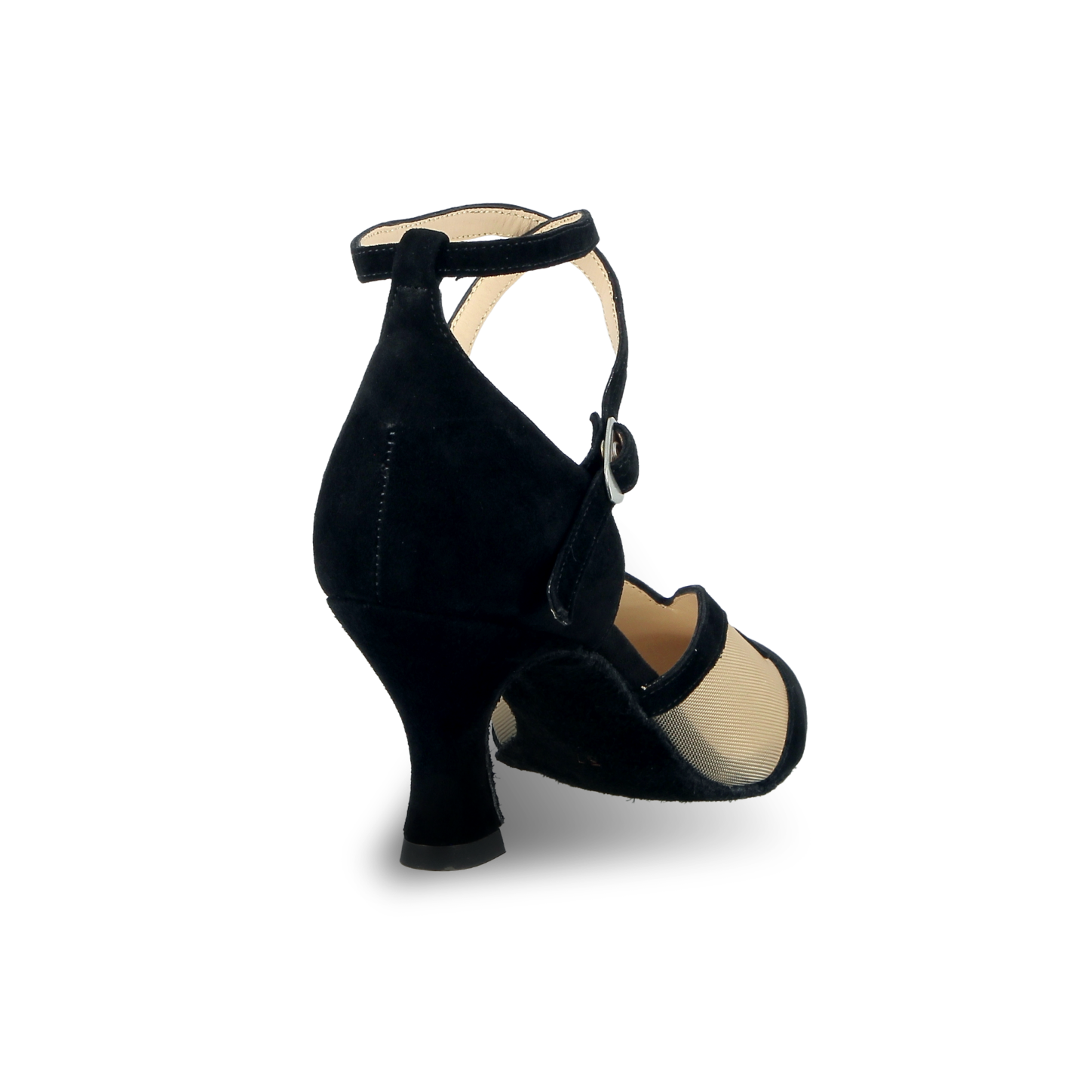Merlet CHOLET-1404-001-Soulier de Danse Semelle Suede 2.5'' Cuir velours-NOIR