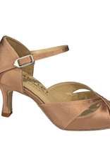 Merlet SAPHIR-1730-120-Ballroom Shoes 2.5" Suede Sole Satin-BICHE