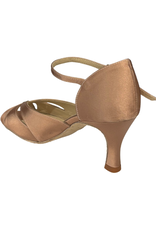 Merlet SAPHIR-1730-120-Ballroom Shoes 2.5" Suede Sole Satin-BICHE