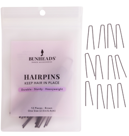 Capezio BH1712-2.5" Hairpins-BROWN