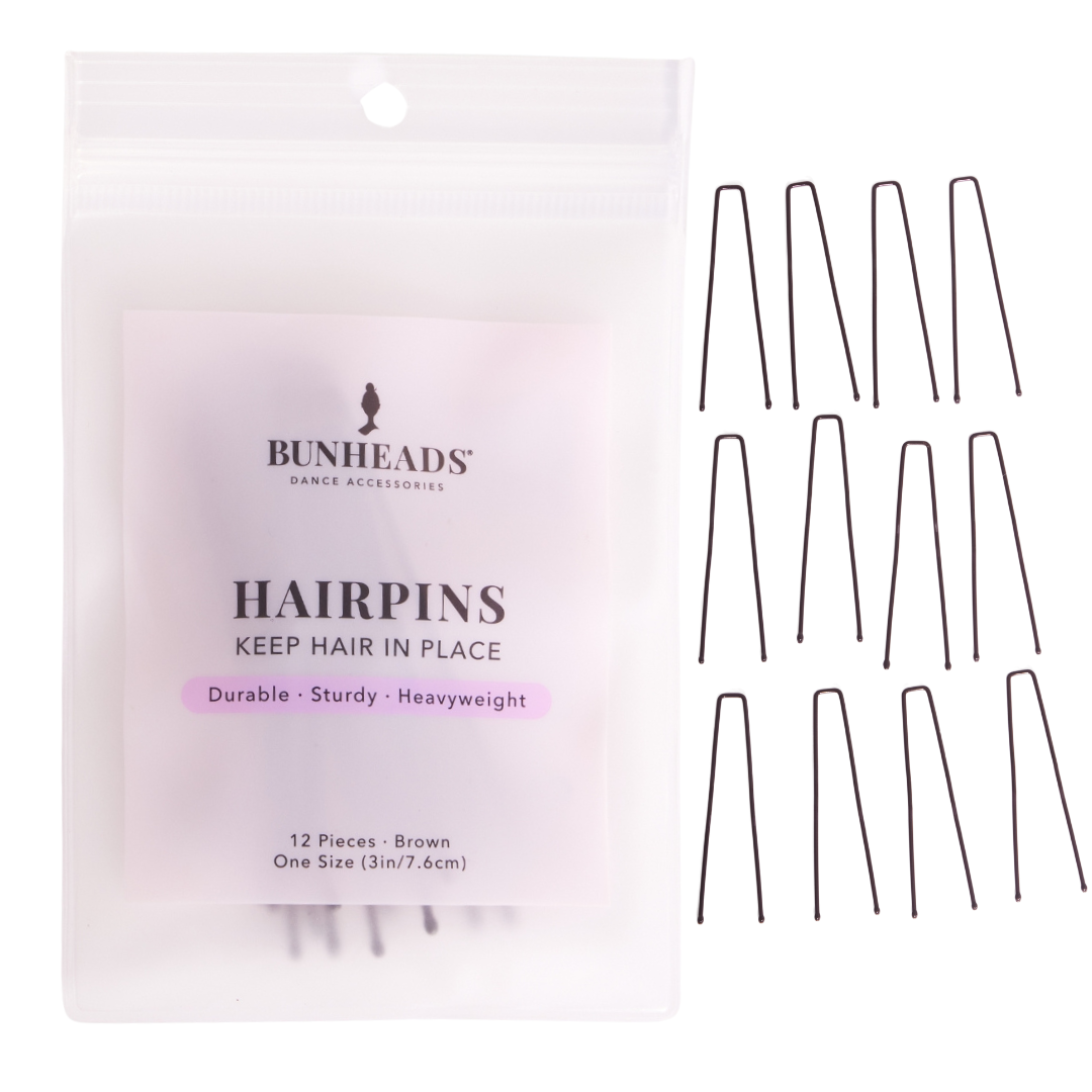 Capezio BH1713-3" Hairpins-BROWN