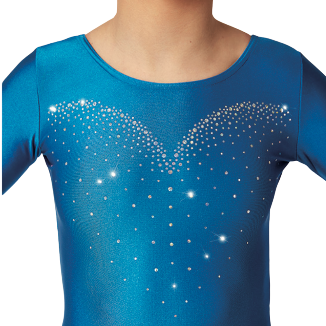 Mondor 7852-N1-Minuit Leotard Manches Longues Adulte