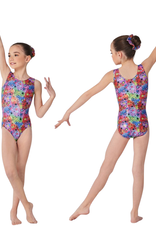 Mondor 7822-PL-Peace & Love Leotard Gym Sans Manche Enfant