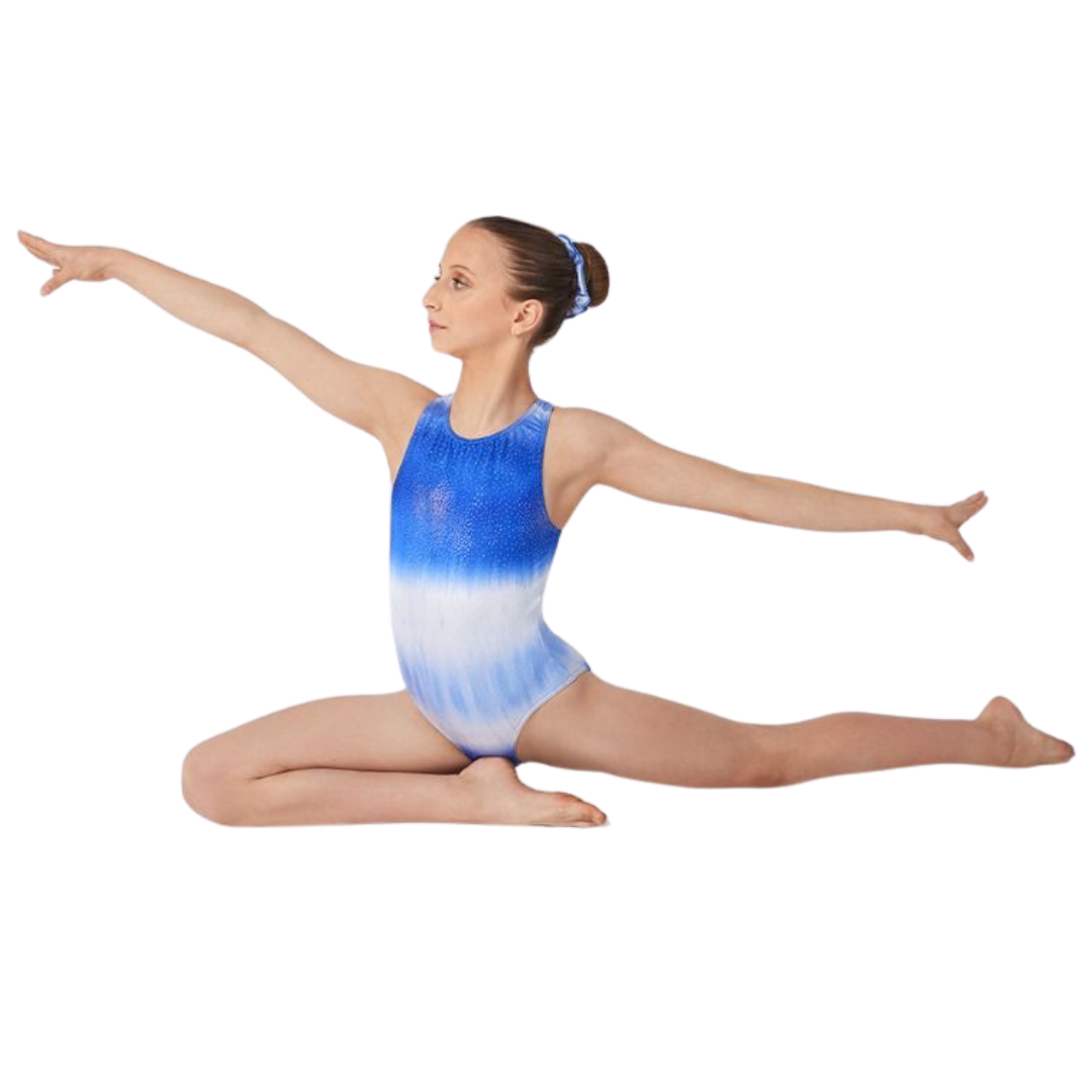 Mondor 7845-SW-Saphire-White -Child Sleeveless Leotard