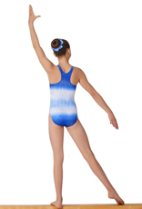 Mondor 7845-SW-Saphire-White -Adult Sleeveless Leotard