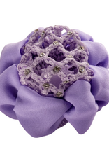 FH2 AZ0033-3 Jeweled Bun Cover With Clip-LILAC