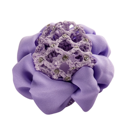 FH2 AZ0033-3 Jeweled Bun Cover With Clip-LILAC