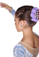 FH2 AZ0033-3 Jeweled Bun Cover With Clip-LILAC