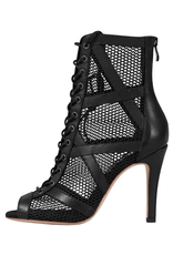Bloch S0890L-Allure Dancing Boot Leather Sole 4-inch Stiletto Heel-BLACK