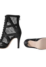 Bloch S0890L-Allure Dancing Boot Leather Sole 4-inch Stiletto Heel-BLACK